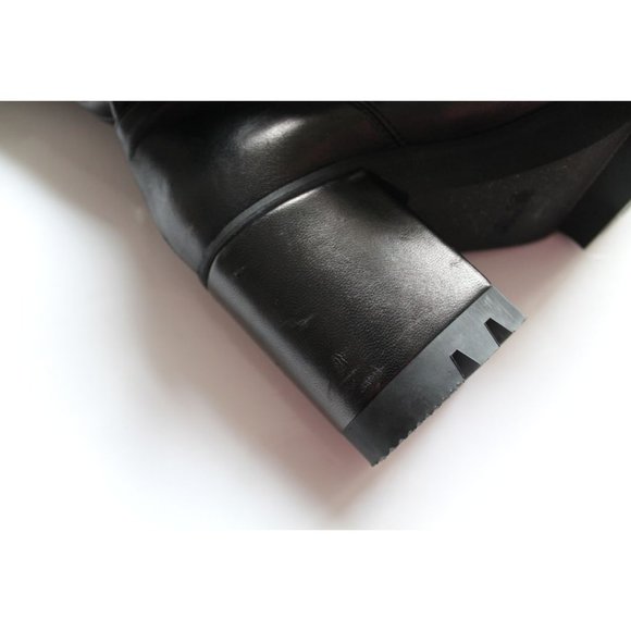 Cesare Paciotti Tall Slouchy Leather Black Boots Size EU 36/ US 6 - Picture 10 of 11